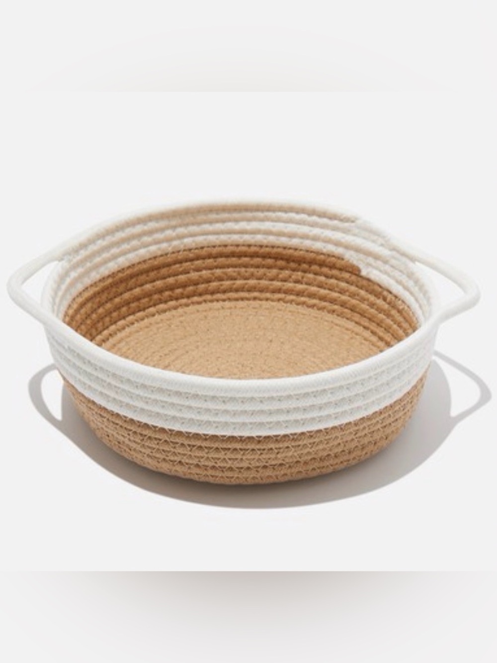 Adorable BoHo Woven Basket New in Plastic